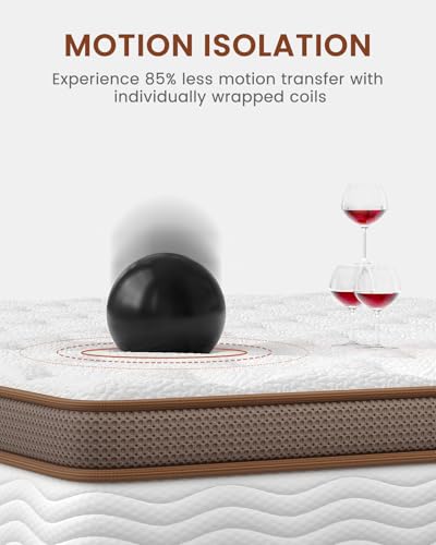 BedStory Full Size Mattress Firm - 14 Inch Hybrid Mattress with Orthopedic Spinal Support, Advanced Pocket Springs and Motion Isolation Technology, Fiberglass-Free, CertiPUR-US Certified BedStory