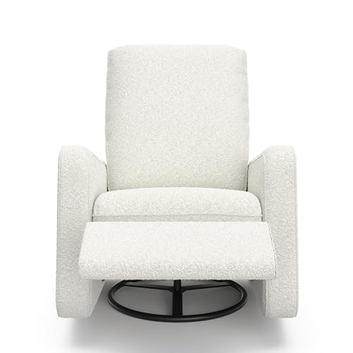 Graco Teddi Power Recliner Swivel Glider (Ivory Boucle) – Electronic Power Recline, USB-A & USB-C Charger, Premium Cushioning & Comfort Graco