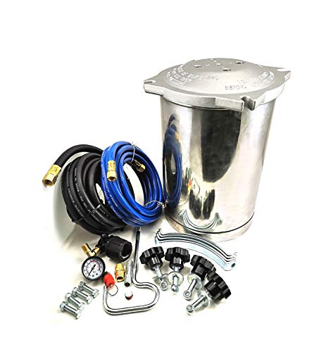 DP Dynamic Power PRO Stainless Pressure Paint Tank 2.5 Gallons Pressure Pot Tank Spray Paint Pressure Pot Tank with Manual Mixing Agitator Paint Tank(2.5 Gallons) DP Dynamic Power