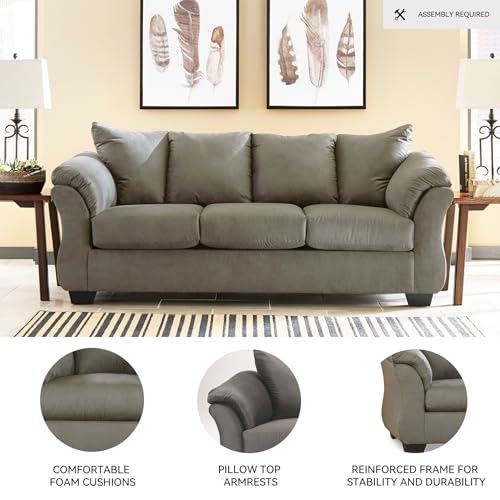 Signature Design by Ashley Darcy Casual Plush Sofa, Grayish Brown Signature Design by Ashley