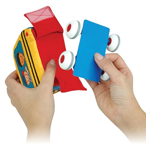 Melissa & Doug K's Kids Pull-Back Vehicle Set - Soft Baby Toy Set With 4 Cars and Trucks and Carrying Case - Pull Back Cars, Toys For Babies And Toddlers Melissa & Doug