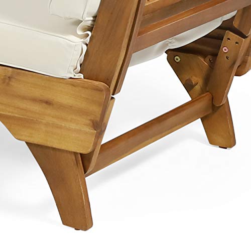 Christopher Knight Home Patrick Outdoor Acacia Wood Expandable Daybed with Water Resistant Cushions, Teak Christopher Knight Home