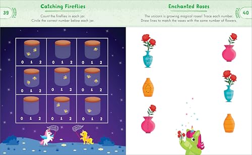 Kindergarten Activity Book Unicorns: 75 Games to Practice Early Reading, Writing, and Math Skills (School Skills Activity Books) WoodArtSupply