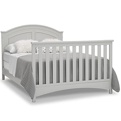 Delta Children Perry 6-in-1 Convertible Crib - Greenguard Gold Certified, Moonstruck Grey Delta Children