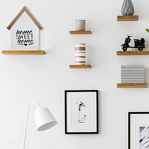 Jetec Wood Welcome Home Sign Sweet Home Tiered Tray Decor Farmhouse Decor Home Sign Shelf Decor House Shape Double Sided Home Sweet Home Decor Home Sign for Living Room Window Shelf Desk Office Jetec