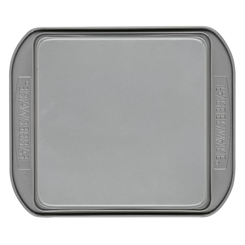 Farberware Nonstick Bakeware Nonstick Baking Pan / Nonstick Cake Pan, Square - 9 Inch, Gray Farberware