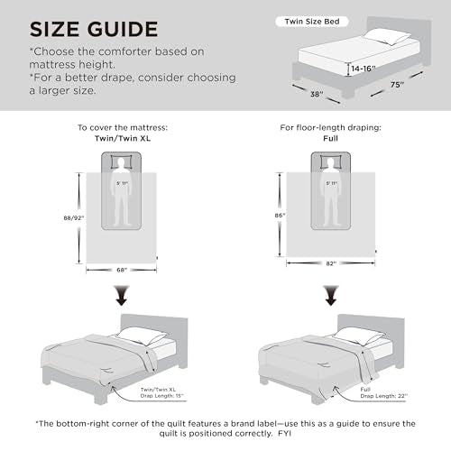 Bedsure Cooling Comforter Twin - Cooling Blankets for Hot Sleepers, Lightweight Comforter for Summer with Dual-Sided Cool Tech, Soft Breathable Cold Blanket for Sleeping, Grey, 68x88 Inches Bedsure