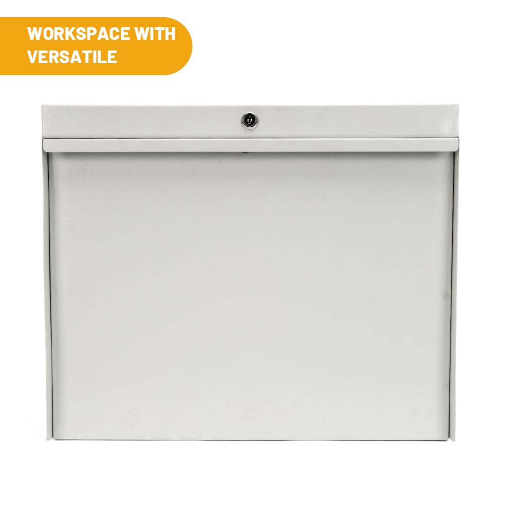 Yeeoy Wall Mount Folding Desk with Chalkboard Front, Space-Saving Floating Desk Design, Laptop Desk Foldable Tabletop for Bathroom Kitchen Office Bedroom, Key Lock, Beige Yeeoy