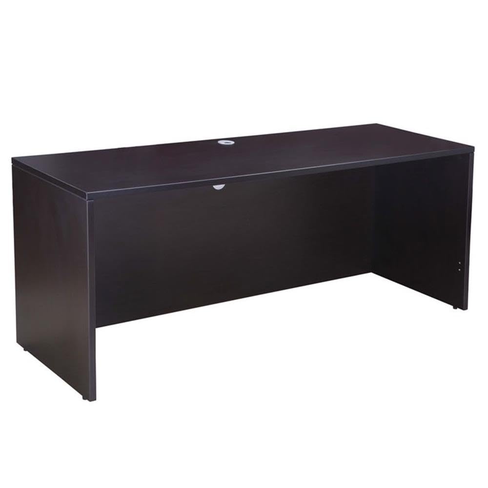 Boss Office Products Holland 71" Executive U-Shape Desk with Lateral File Storage, Mocha Boss Office Products