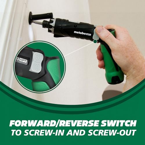 Metabo HPT Cordless Screwdriver Set, 3.6V, Precision Screwdriver Set with Case, 2 Lithium-Ion Batteries, Charger and Bit, 21 Clutch, Electric Screwdriver with LED light, Torque Screwdriver, DB3DL2 Metabo HPT