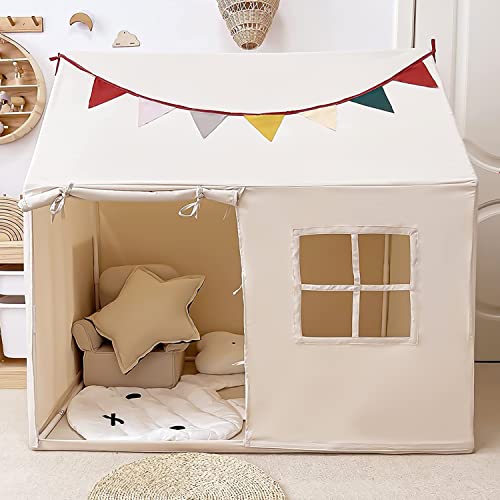 Kids Tent Indoor & Outdoor Toddler Tent Kids Play Tent Large Kids Playhouse Tent Toys with Pennant Banners Razee Razee