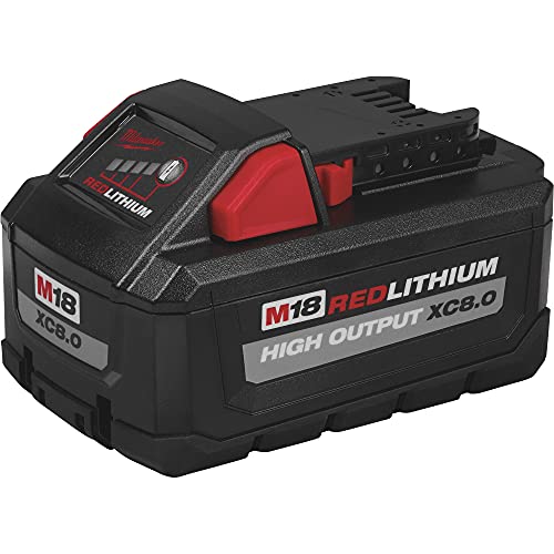 Milwaukee 48-11-1880 M18 REDLITHIUM HIGH OUTPUT 18v 8.0 Ah Lithium-Ion Battery Pack Milwaukee
