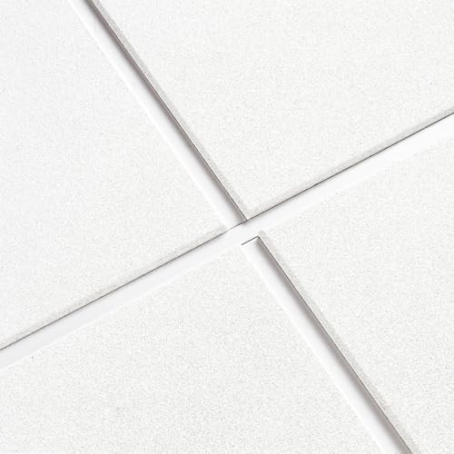 Armstrong Ceiling Tiles; 2x2 Ceiling Tiles - 12 pcs White Ceiling Tiles; Acoustic Ceilings for Suspended Ceiling Grid; Ultima Lay-in & TEGULAR 1912 Armstrong