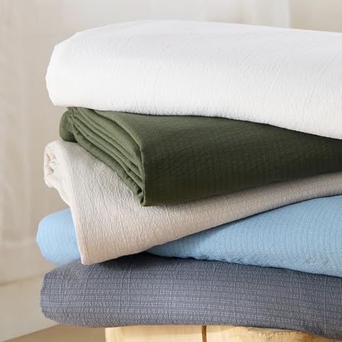 Bedsure Textured Duvet Cover Queen Size - Cotton-Like Polyester Jacquard Duvet Cover Set for All Seasons - 3 Pieces Ultra Soft Bedding Set with 2 Pillow Shams, NO Comforter (Beige, Queen, 90"x90") Bedsure