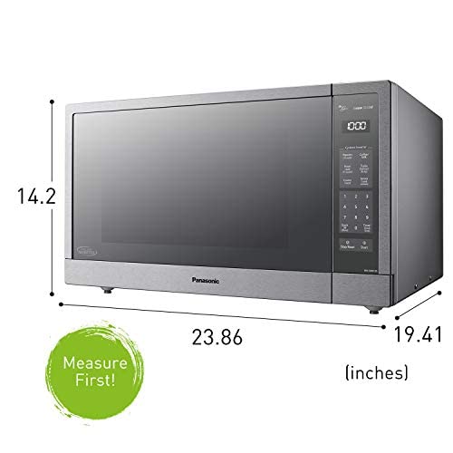 Panasonic Microwave Oven, Stainless Steel Countertop/Built-In Cyclonic Wave with Inverter Technology and Genius Sensor, 2.2 Cu. Ft, 1250W, NN-SN97JS (Silver) Panasonic