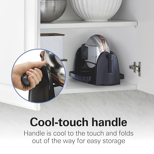 Hamilton Beach Belgian Waffle Maker with Removable PFAS-Free Durathon Nonstick Coated Plates, Easy Flip, Ceramic Grids, Black (26031) Hamilton Beach