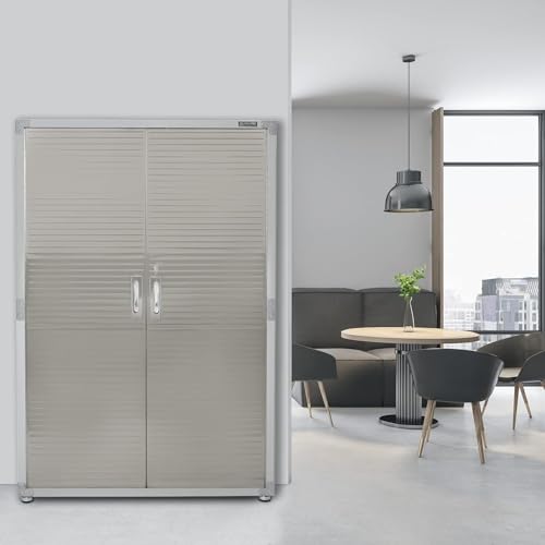 Ultra HD Mega Storage Cabinet - Stainless Steel Seville Classics