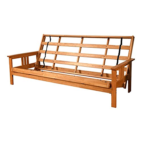 Kodiak Furniture Monterey Queen Solid Wood Futon Frame in Butternut/Brown Kodiak Furniture
