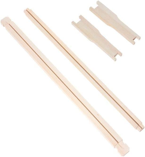 BeeCastle 40-Pack Beehive Bee Frames Waxed Foundation with Complete Unassembled Commercial Frames, 6-1/4-Inch (Yellow) BeeCastle