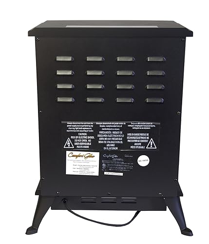 Comfort Glow ES4215 Ashton Electric Stove Black, Length: 11.5in, Width: 16.5in, Height: 23in Comfort Glow