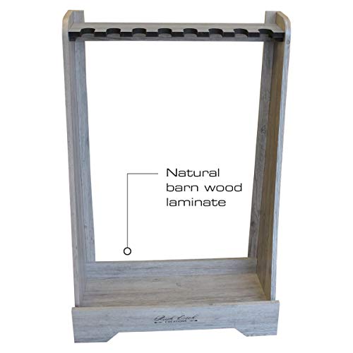 Rush Creek Creations 8-Gun Freestanding Storage Rack for Rifles and Shotguns, Indoor Standing Gun Display Rack, Barn Wood Rush Creek Creations