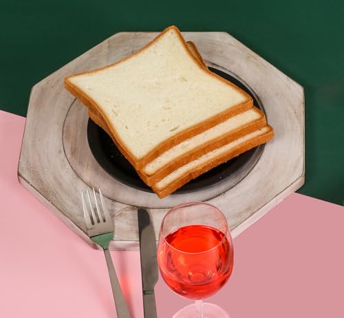 Alpha Living Home Acacia Wood Plates Set of 2 Round Wooden Dinner Plates, Charger Serving Tray Lightweight, Natural Dinnerware Dishes for Steak, Snack, Dessert, Cake, Housewarming - White Caramel Alpha Living Home