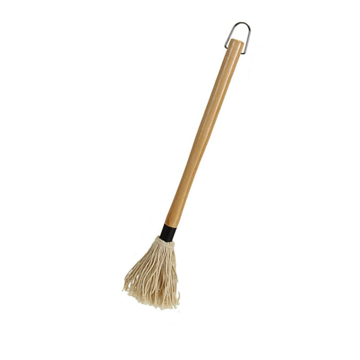 2 Pack Grilling Basting Mop, Large BBQ Mop Brushes with Wooden Long Handle and 6 Extra Replacements for Grill Barbecue Smoking Steak, 19.2+18 Inch, Kitchen Tools YJLMTCF