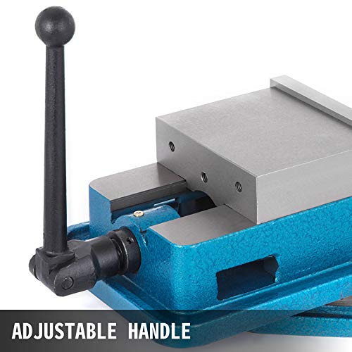 Happybuy 6 Inch Heavy Duty Milling Vise Bench Clamp Vise High Precision Clamping Vise 6 Inch Jaw Width with 360 Degrees Swiveling Base CNC Vise Happybuy
