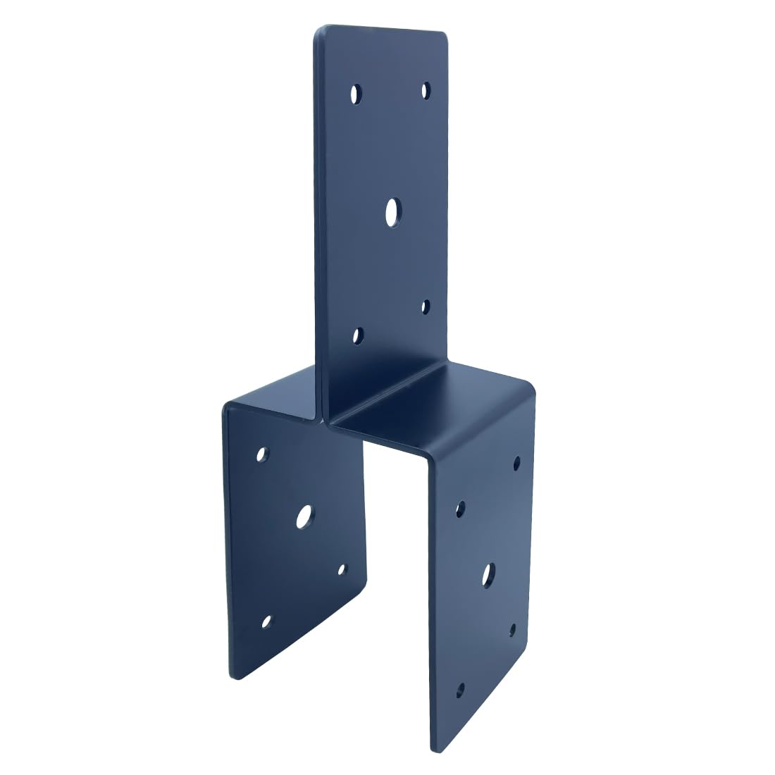 4 PCS Heavy Duty Steel Z Brackets 6" Post to Beam Support,Double Angle Channel Profile Corner Brace for Wood Shelves Fixing Lumber Connector Pergola Hardware Brackets,Thickness 3mm and Black Jouray