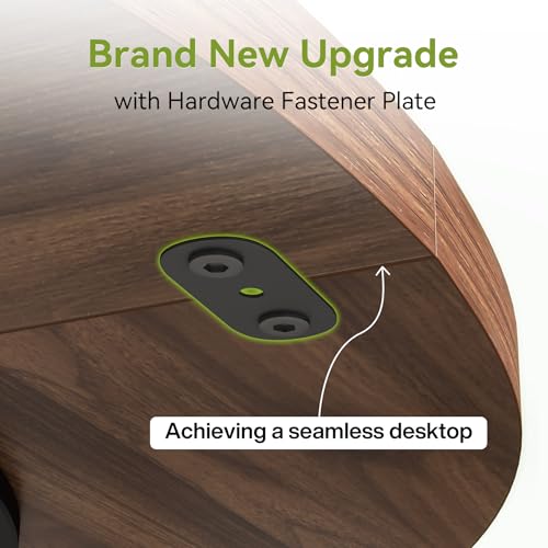 LITTLE TREE Round Dining Table for 4-6 People, 47 Inches Dining Room Table with Wooden Pedestal Base, Brown Dinner Tables, Circle Kitchen Tables for Dining Room, Kitchen, Living Room(Table Only) LITTLE TREE