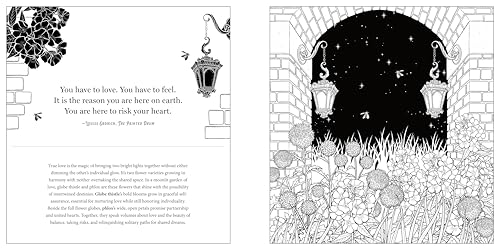 Floriographic: Midnight Garden: An Artist’s Coloring Book of Nighttime Floral Wonders