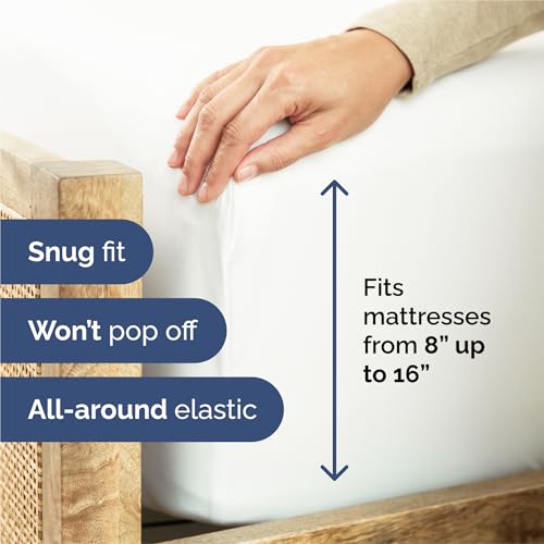 King 6 Piece Sheet Set - Comfy Breathable & Cooling - Ultra Soft Hotel Luxury Bedding Set with 8-16 Inch Deep Pockets - 1 Flat & 1 Fitted Sheet & 4 Pillowcases - Cozy, Wrinkle Free & Easy Care - White CGK Unlimited