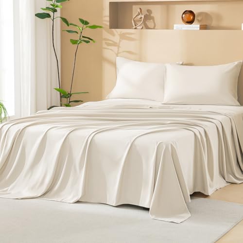 Litanika Full Size Comforter Set with Sheets Beige - 7 Pieces Bed in a Bag Full Boho Tufted Complete Bedding Sets with Comforter, Sheets, Pillowcases & Shams Litanika