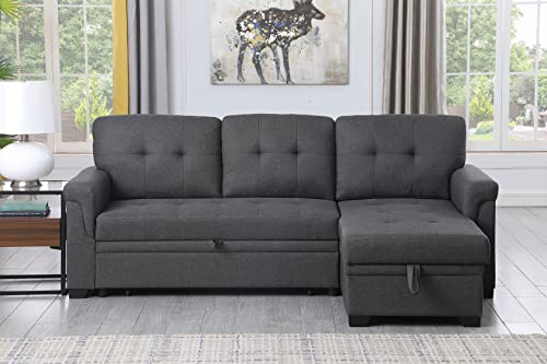 Lilola Home Lucca Sectional Sleeper Sofa - Versatile Sleeper Couch & Sofa Bed with Storage - Comfortable Couch with Storage, Small Sleeper Sofa counch Lilola Home