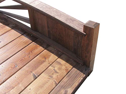 SamsGazebos Sunburst Garden Bridge 8 ft SamsGazebos