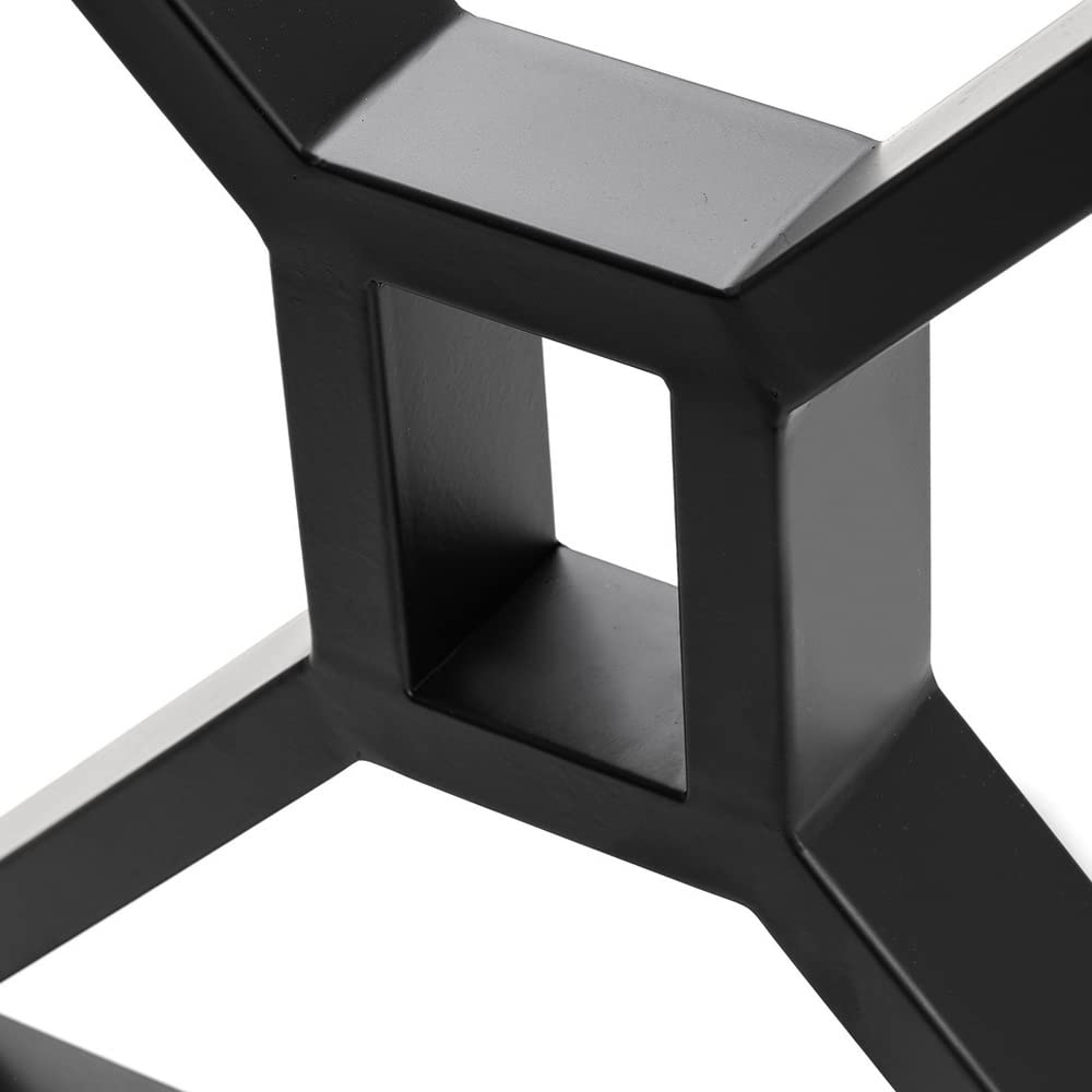 HEONITURE Metal Table Legs - Heavy Duty Desk & Furniture Legs, Modern Industrial Set of 2 (28" Height, 23.6" Wide) HEONITURE