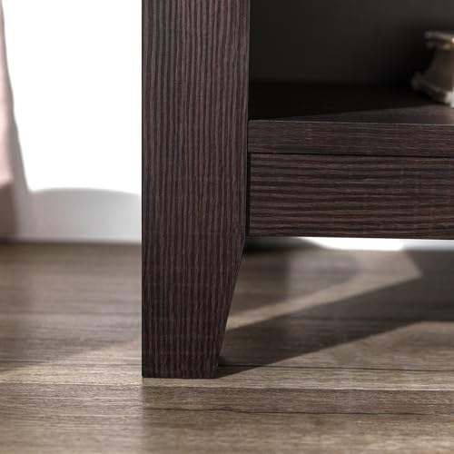 Walker Edison Wren Classic 6 Cubby TV Stand for TVs up to 80 Inches, 70 Inch, Espresso Walker Edison