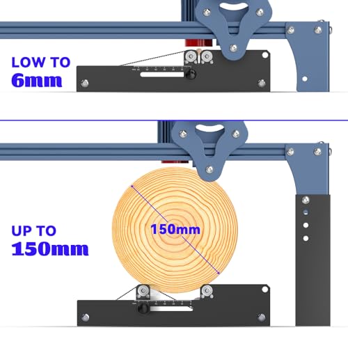SCULPFUN Laser Rotary Roller, Laser Engraver Y-axis Rotary Module for Engraving Machine, 360° Engraving Cylindrical Objects Cans, Compatible with Most Laser Engraving Machines SCULPFUN