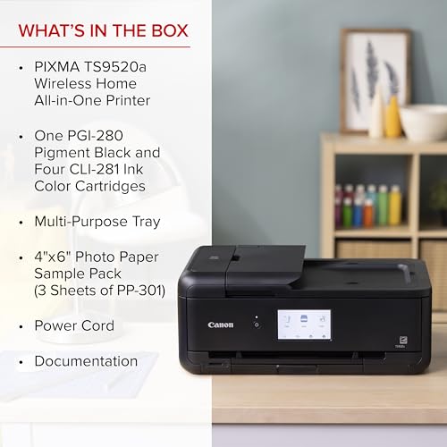 Canon PIXMA TS9520a – Wireless Home All-in-One Inkjet Printer Canon