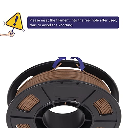 iSANMATE 3D Printer Filament Bundle, Pla Filament Wood Filament, White Pine Wood, Sandal Wood, Yellow pear Wood and Ebony Wood Filament 1.75mm, 250g X 4 Pack,(20% Wood Powder+80% PLA+) iSANMATE