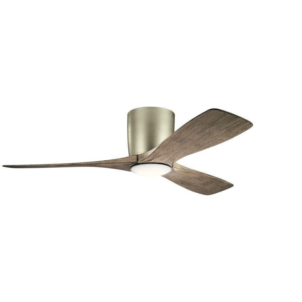 Kichler 300032NI Volos, 48" Ceiling Fan with LED Lights & Wall Control, Brushed Nickel Kichler