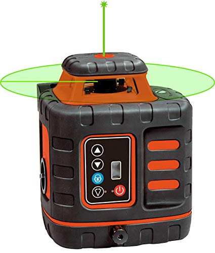 Johnson Level & Tool 40-6543 Self-Leveling Rotary Laser with GreenBrite Technology, 13.58", Green, 1 Kit Johnson