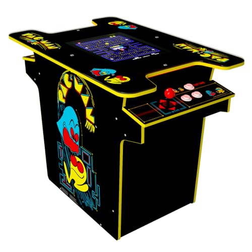 Arcade1Up PAC-MAN Head-to-Head Arcade Table with 12 Games, Multiplayer Control Panel, & 17-Inch Color LCD Screen, Black Series Edition ARCADE1UP