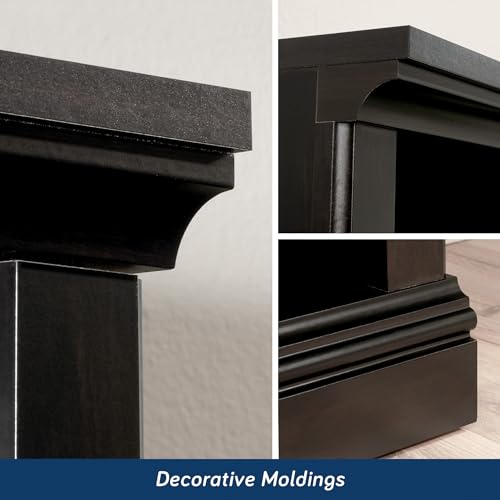 Sauder Miscellaneous Storage 5 Bookcase/book shelf, L: 35.28" x W: 13.23" x H: 69.76", Estate Black Sauder