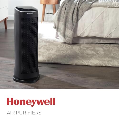 Honeywell Air Genius 5 Air Purifier with Permanent, Washable Filter, for Large Rooms, Reduces Smoke, Wildfire Smoke, Dust, Pollen, Pet Dander and More, Black, HFD320 Honeywell