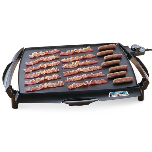 Presto 07046 Tilt 'n Drain Big Griddle Cool-Touch Electric Griddle Presto