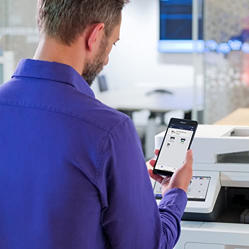 Brother MFC‐L9610CDN Enterprise Color Laser All‐in‐One Printer with Fast Printing, Large Paper Capacity, and Advanced Security Features, White Brother