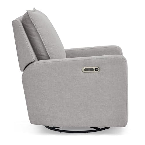 babyGap Harlowe Power Recliner with USB-A & Charging Port by Delta Children - Greenguard Gold Certified – Stain-Resistant Performance Fabric is Oeko-TEX Standard 100 Certified, Ash