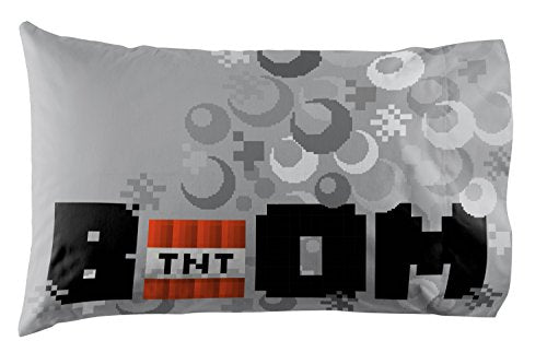 Jay Franco Minecraft Creeper 5 Piece Full Bed Set - Includes Reversible Comforter & Sheet Set - Super Soft Fade Resistant Microfiber - (Official Minecraft Product) Jay Franco
