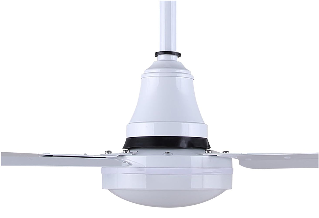 Canarm CP48DW11N 48-Inch Industrial DC Ceiling Fan, High-Performance, Weatherproof, White, Downrod Mount, Energy-Efficient for Indoor & Outdoor Use Canarm